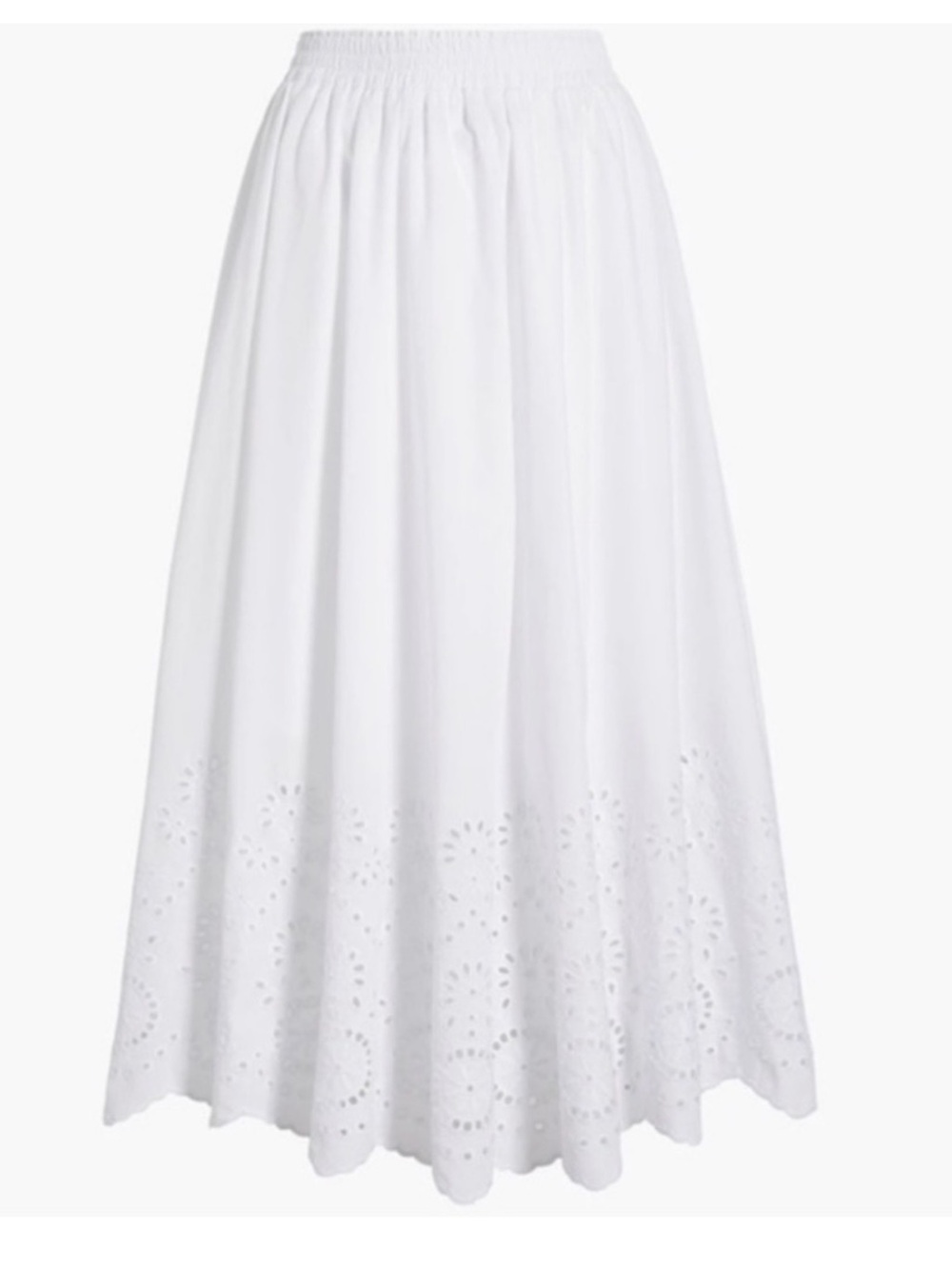 Hill House The Amal Skort White Eyelet Cotton Womens Large New With Tag